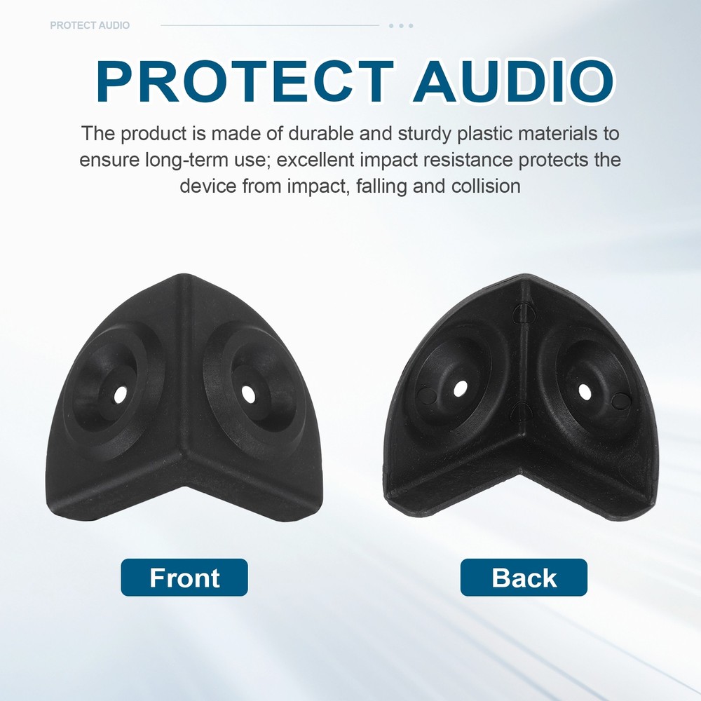 16 Pcs Speaker Cabinet Corners Protector 55x55x55mm Plastic Guard Wrap Angle