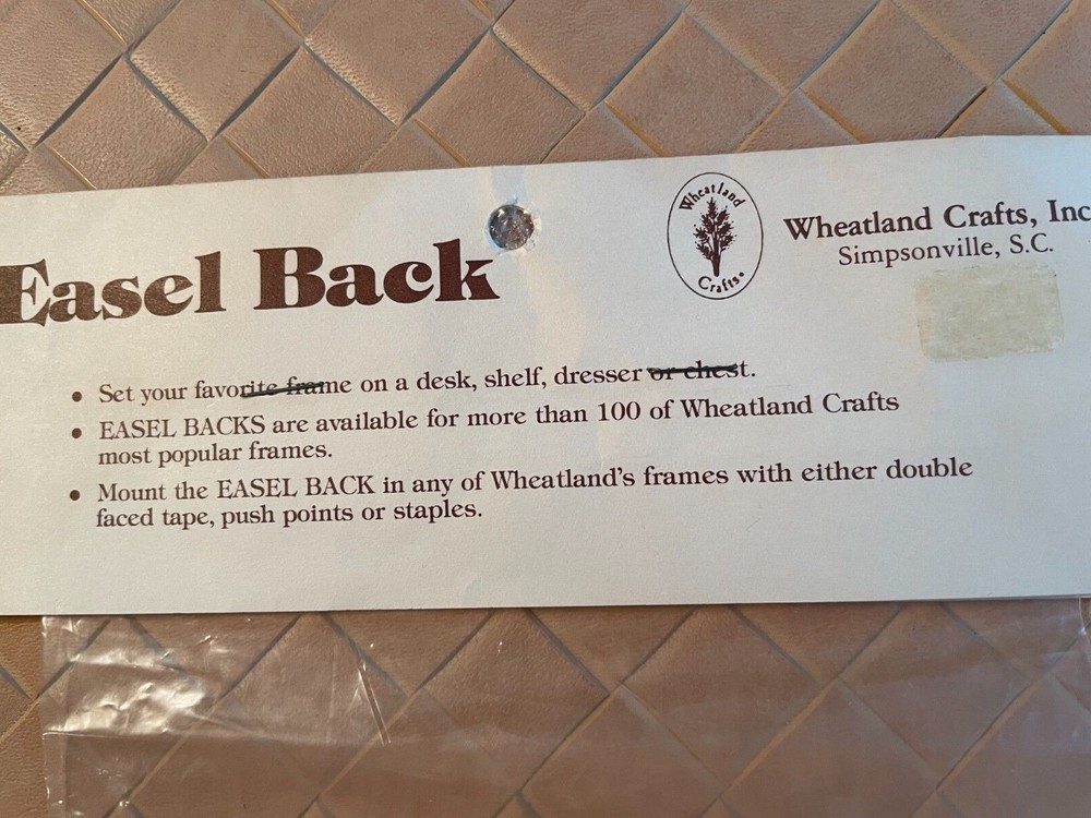 Wheatland Crafts, Inc Easel Back New