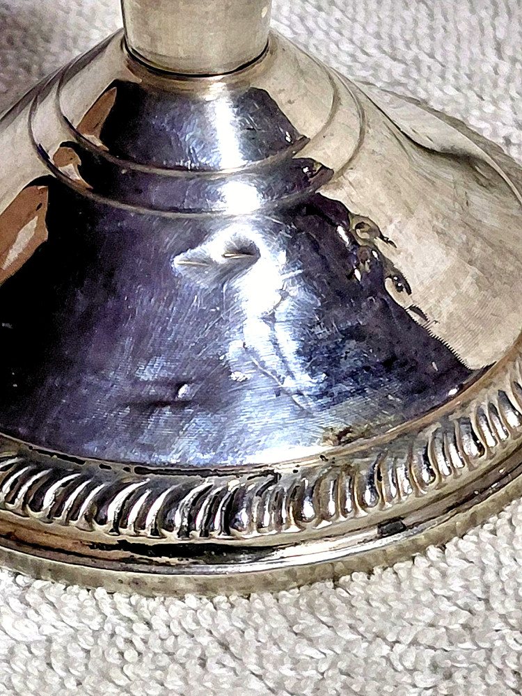 Poole Sterling Silver Weighted Candlestick Holders # 299