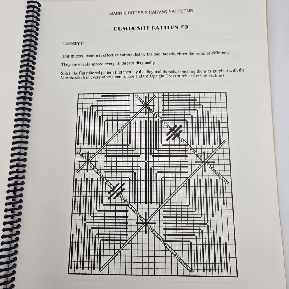 Marnie Ritter's Canvas Patterns 2004 Spiral-bound Autographed Needlework Stitch