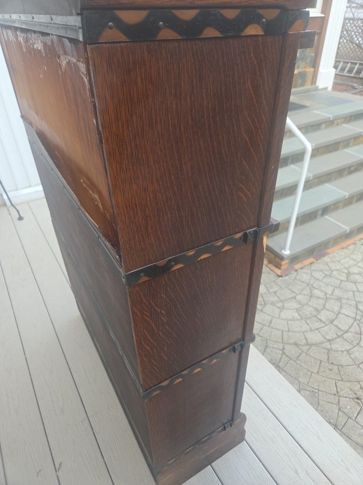 Vintage barrister /lawyer Bookcase 3 Stack