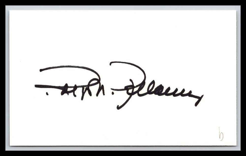 Ralph Bellamy - Actor - 3x5 Card - Signed / Autograph (b)