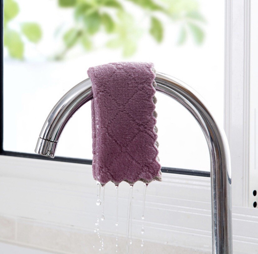 10Pcs Kitchen Towels Super Absorbent Microfiber Multicolors-Multipurpose