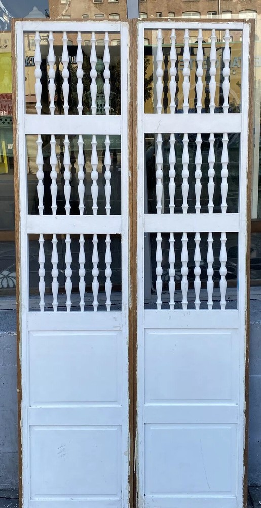 spanish Interior shutters pantry doors 76x18 36total open