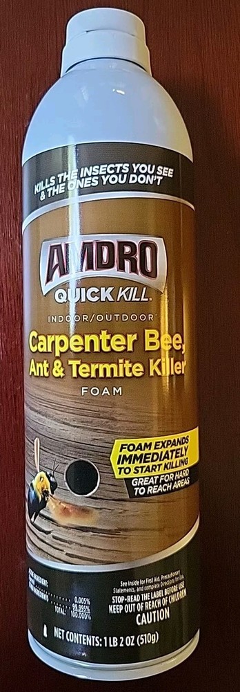 AMDRO Quick Kill Foaming Aerosol Spray Carpenter Bee, Ant, & Termite 18 oz.