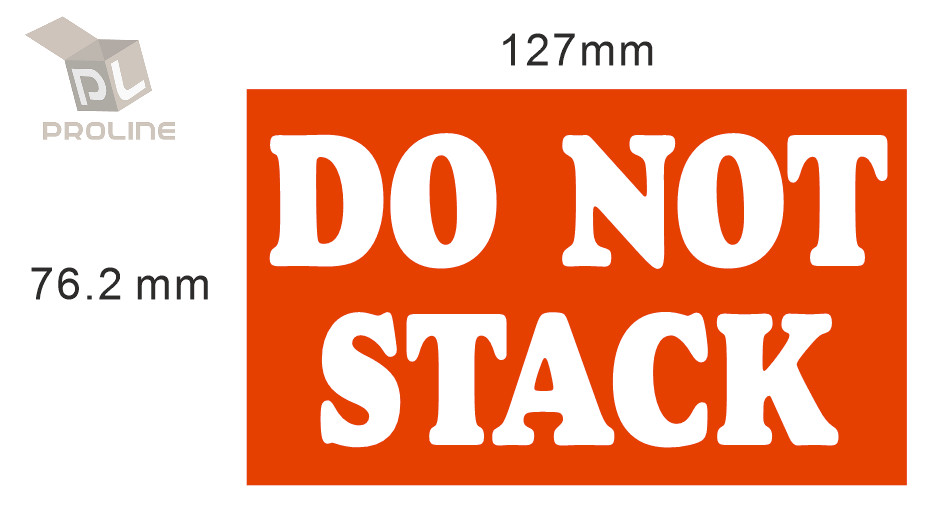 1000 3x5 Do not Stack Shipping Labels Stickers / 2 Rolls