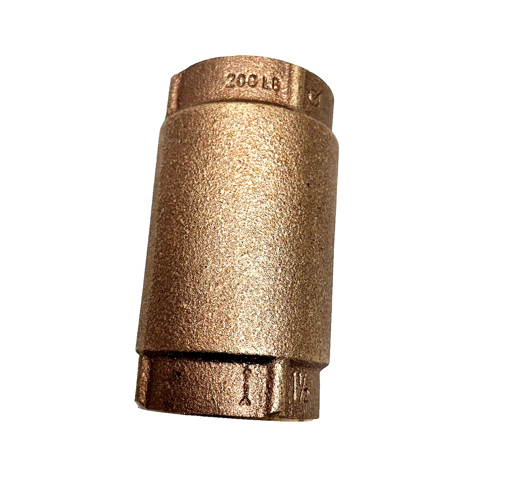 1 1/2" BRONZE SPRING CHECK VALVE 200LB