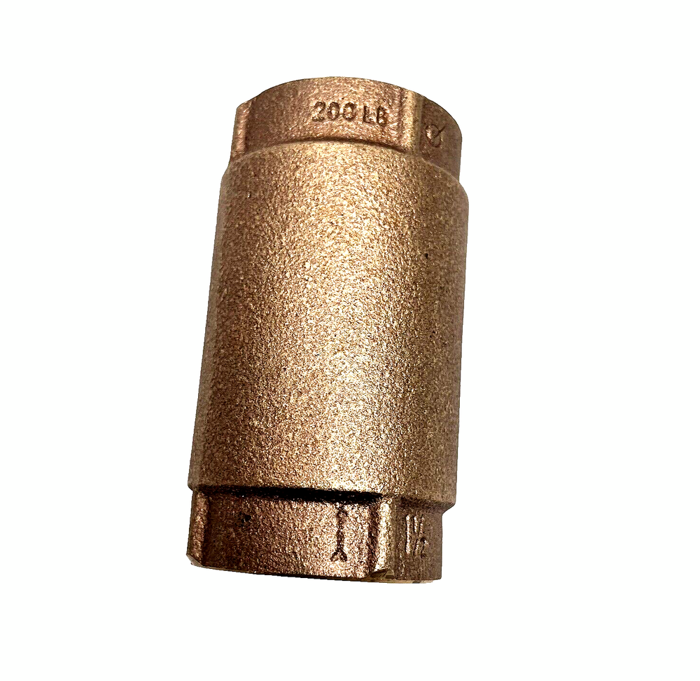 1 1/2" BRONZE SPRING CHECK VALVE 200LB