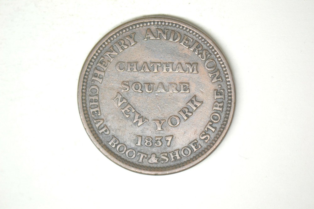 1837 Hard Times Token- Mammoth Boot- Nice EF.