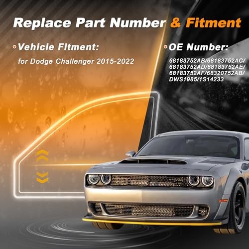 Front Left Driver Side Power Window Switch for Dodge Challenger 15-22 Window