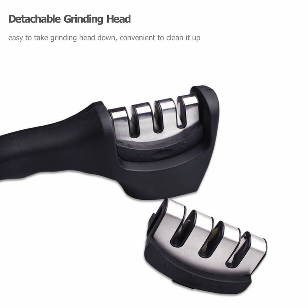 Knife Sharpener 3 Stage Professional Ceramic Tungsten Kitchen Sharpening Tool