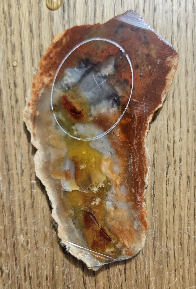 Rainbow Ridge Ledge Jasper Agate California 64 Grams