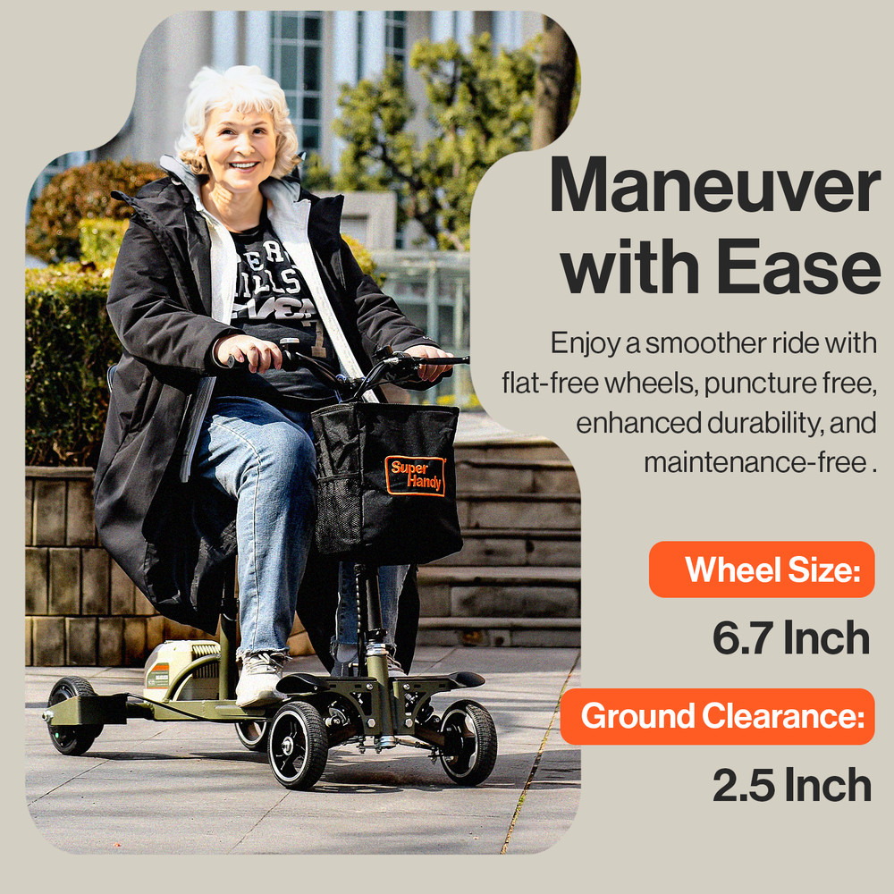 SuperHandy 4 Wheel Mobility Scooter – Lightweight