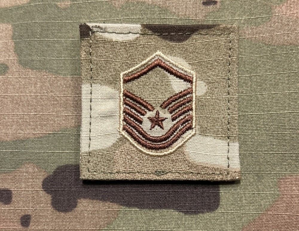 US Air Force MSGT/E7 Rank OCP w/ Hook Master Sergeant USAF