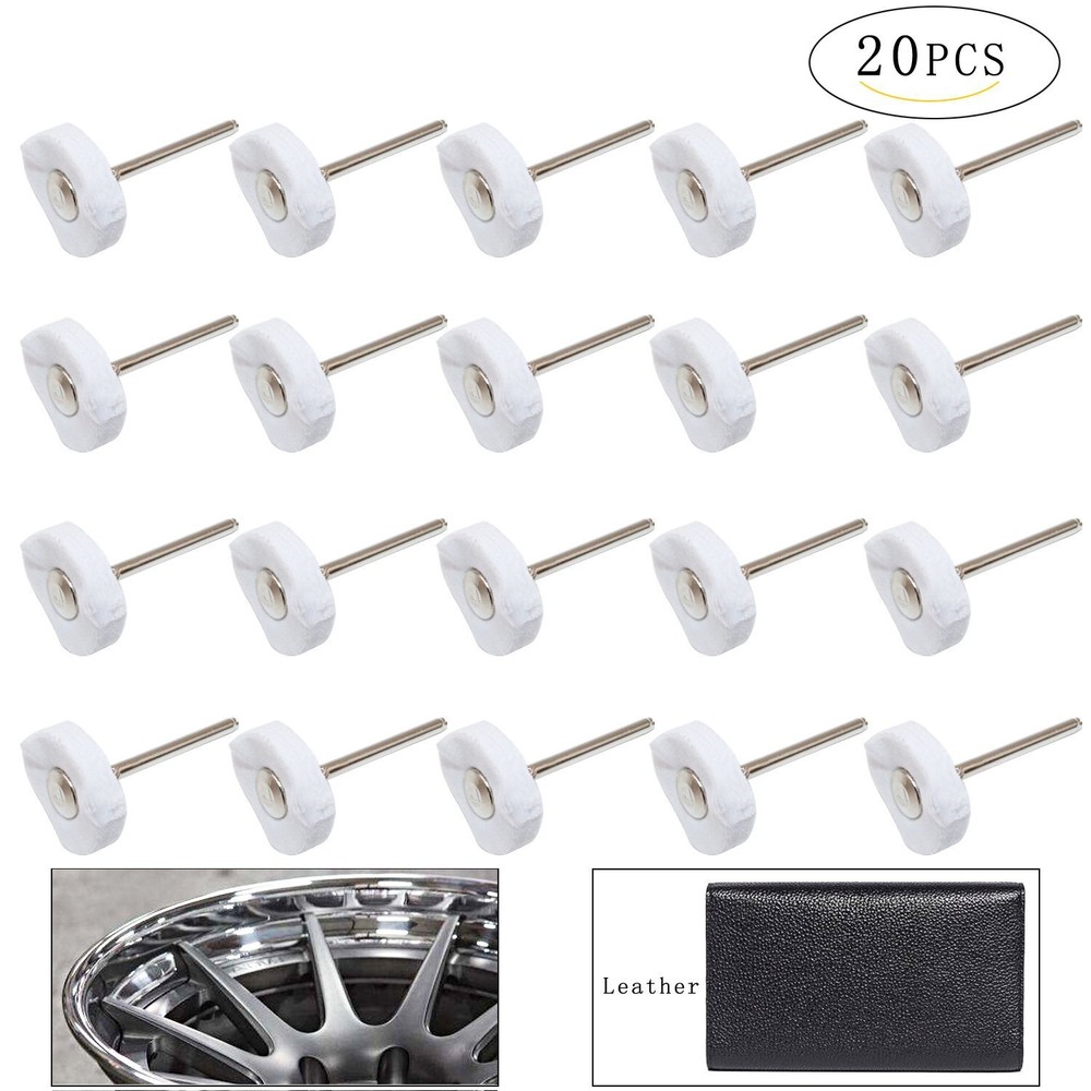 Little Buffer Wheels Buffing and Polishing Wheel for Rotary Drill Tools White...