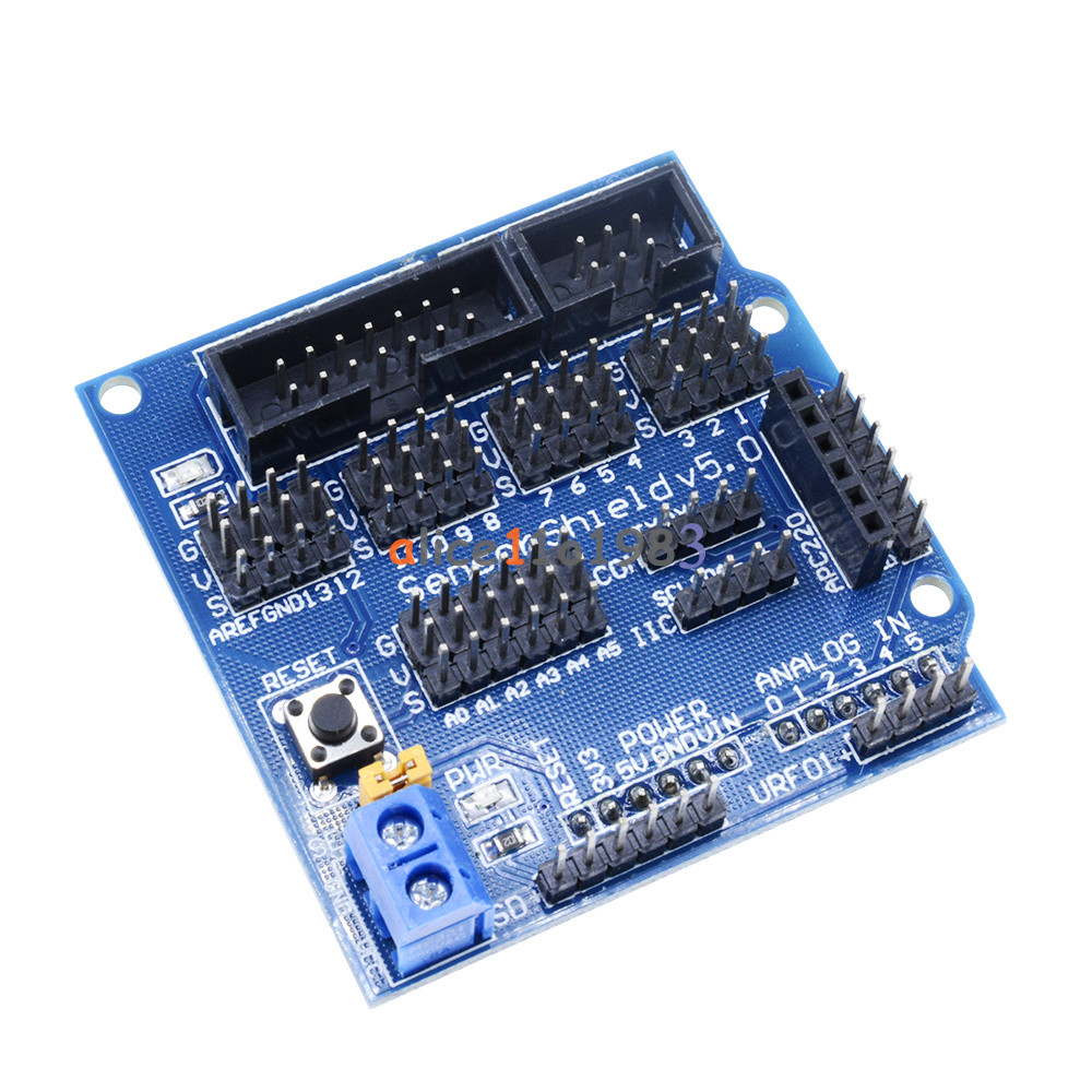 Arduino UNO MEGA Duemilanove Sensor Shield V5 Digital Analog Module Servo Motor