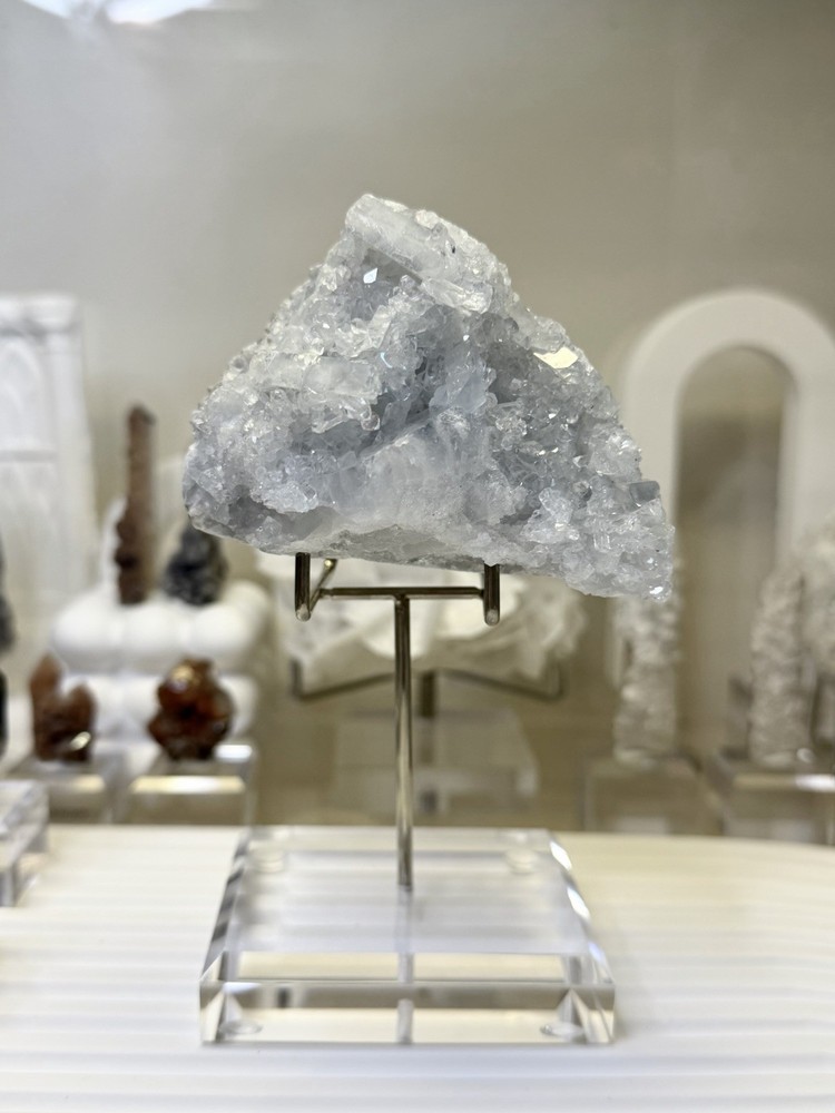 Celestite crystal mineral