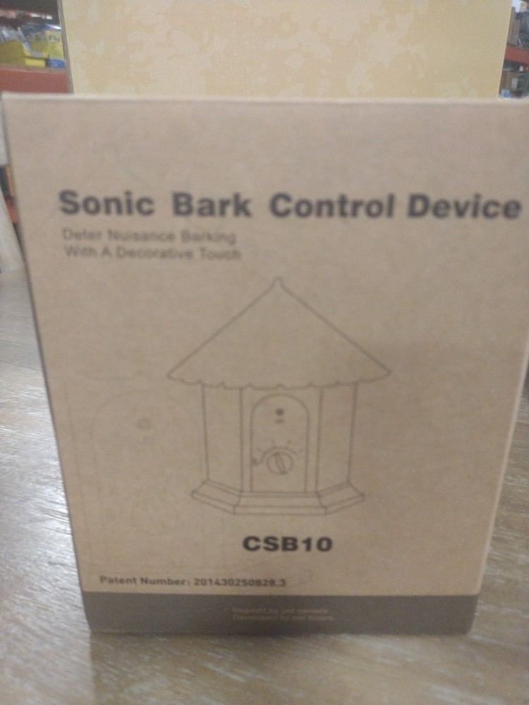 Decorative Sonic Anti Bark Control Device Deter Nuisance Barking Waterproof G3E