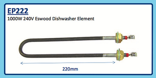 1000W 240V ESWOOD DISHWASHER ELEMENT EP222