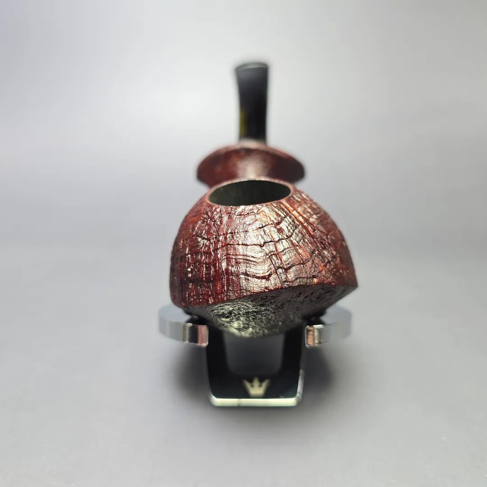 Madao Sandblasted Asymmetric Orca Handmade Briar Pipe, New