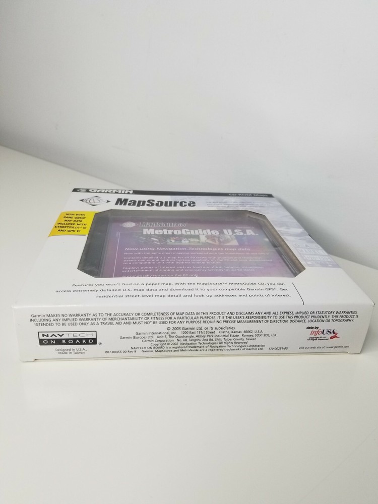 GARMIN USA MetroGuide MAPSOURCE Version 5 (2 DISC CD-ROM Maps)