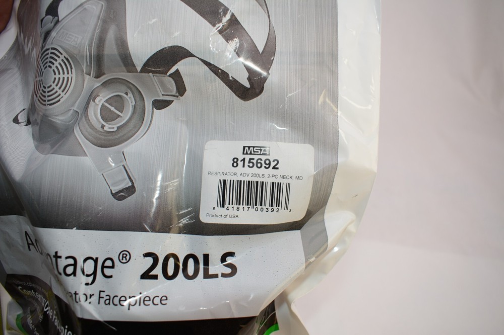 1pc Advantage 200 LS Respirator, with 2-Piece Neckstrap, Medium, Blue