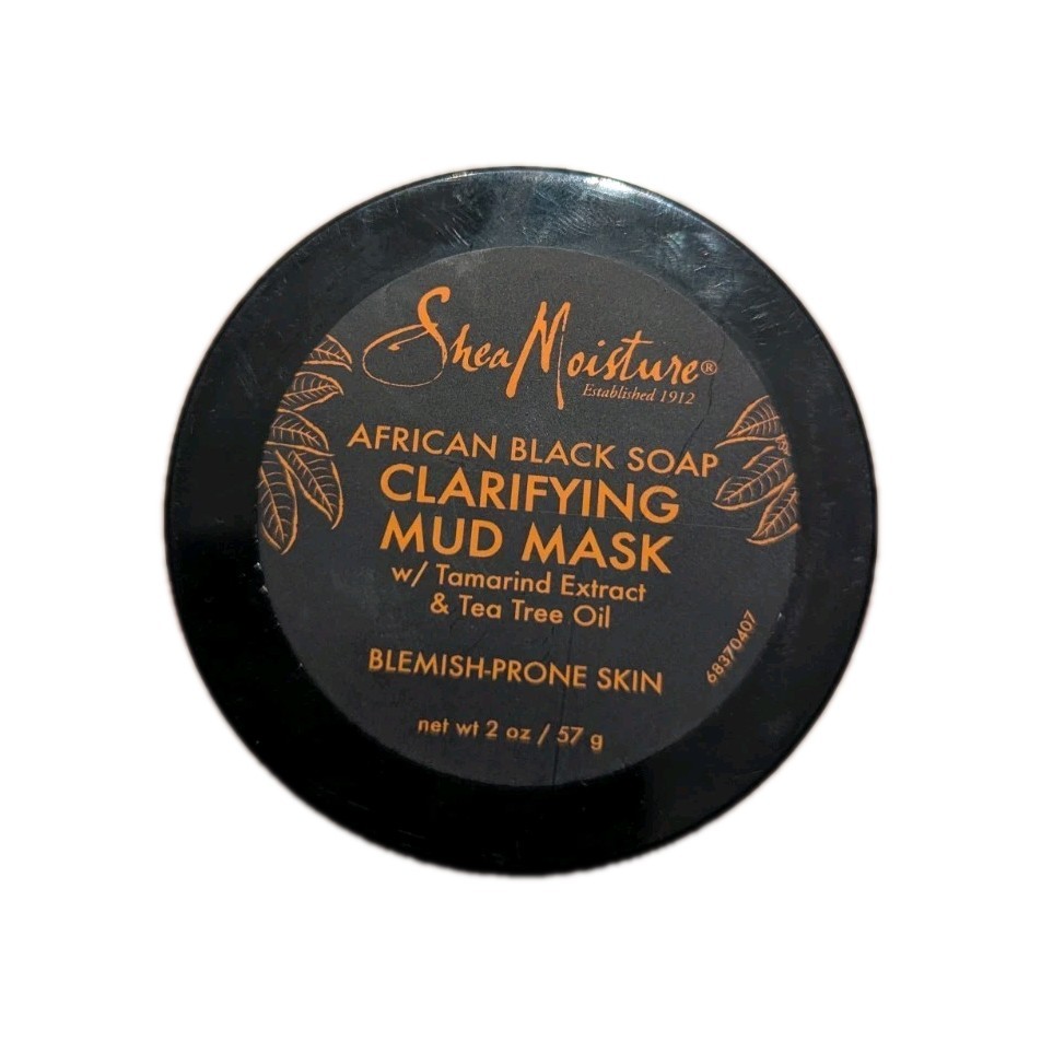🔥✅ Shea Moisture African Black Soap Clarifying Mud Mask 2oz