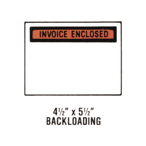 1000 4.5x5.5 Invoice Enclosed Envelopes - Partial Face