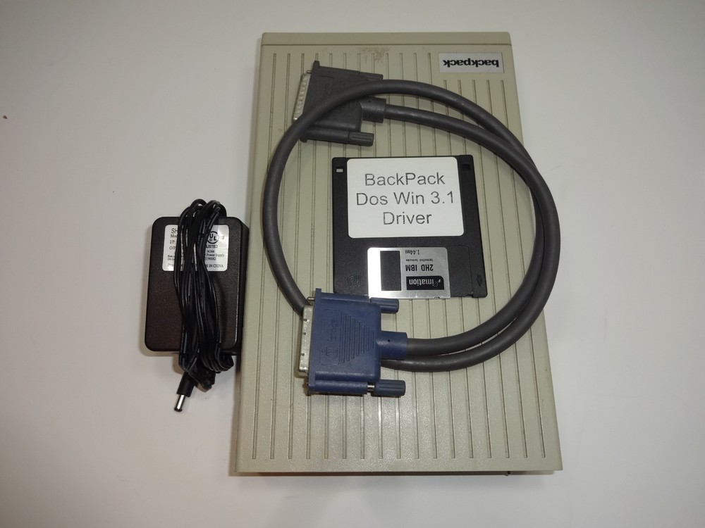 Vintage MicroSolutions Backpack 12X External Parallel CD-ROM with Sound Option