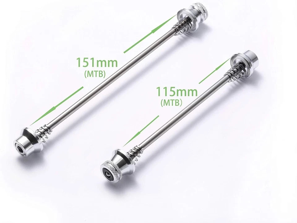 Hex Locking Skewer M5 Head Anti Theft Quick Release Secure road, sliver