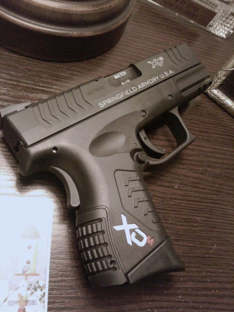 Springfield Armory XDm Custom Handgrip Logos