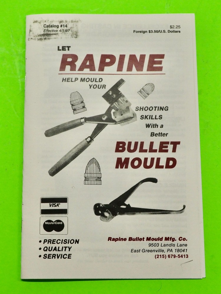 Rapine Catalog #14-w/Mould Chart-NEW