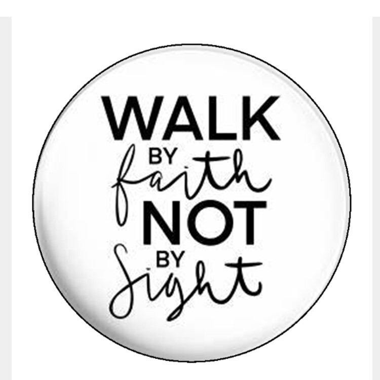 WALK WITH FAITH WALKING STICK MEDALLION