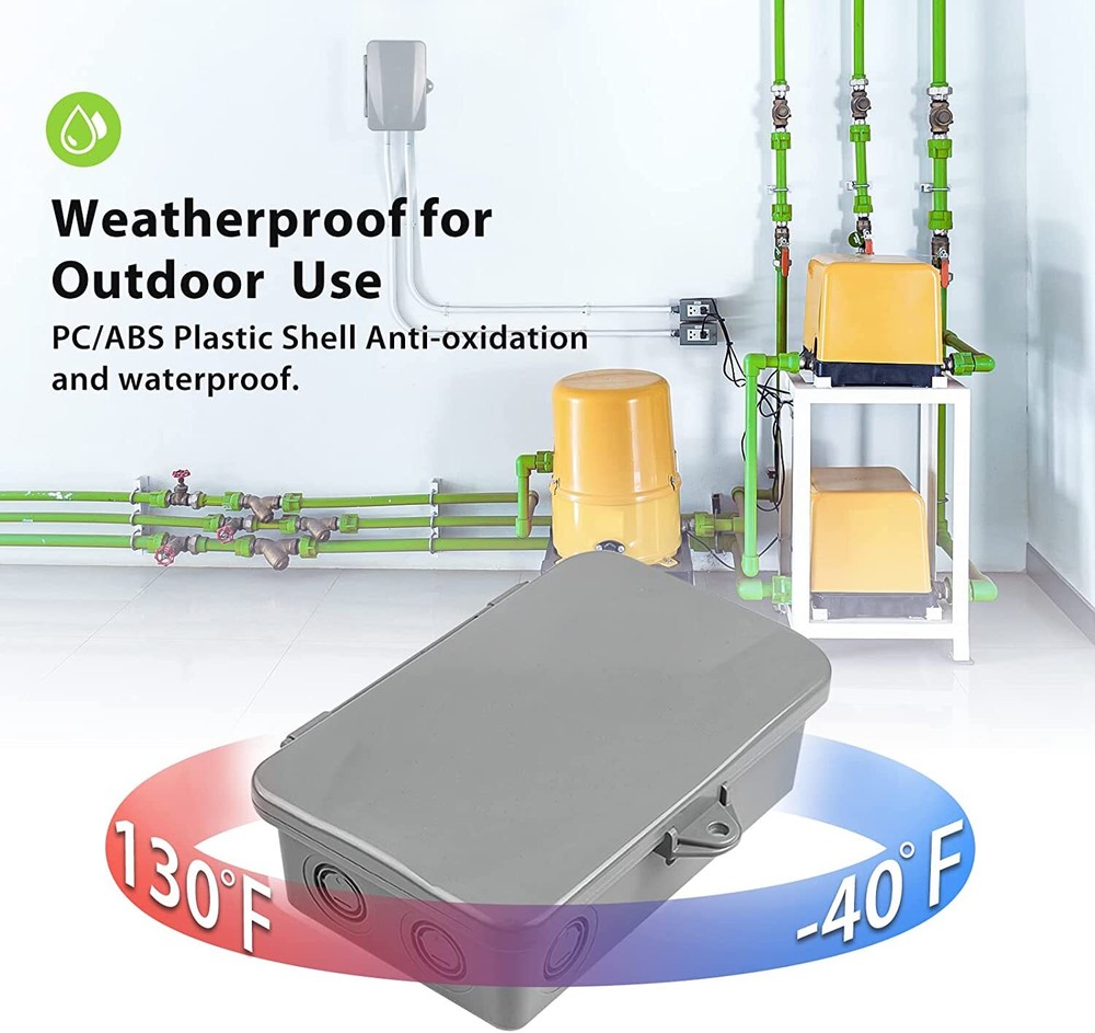 BN-LINK Pool Pump Timer Outdoor Timer Box, Heavy Duty 24Hr Programmable For Pool