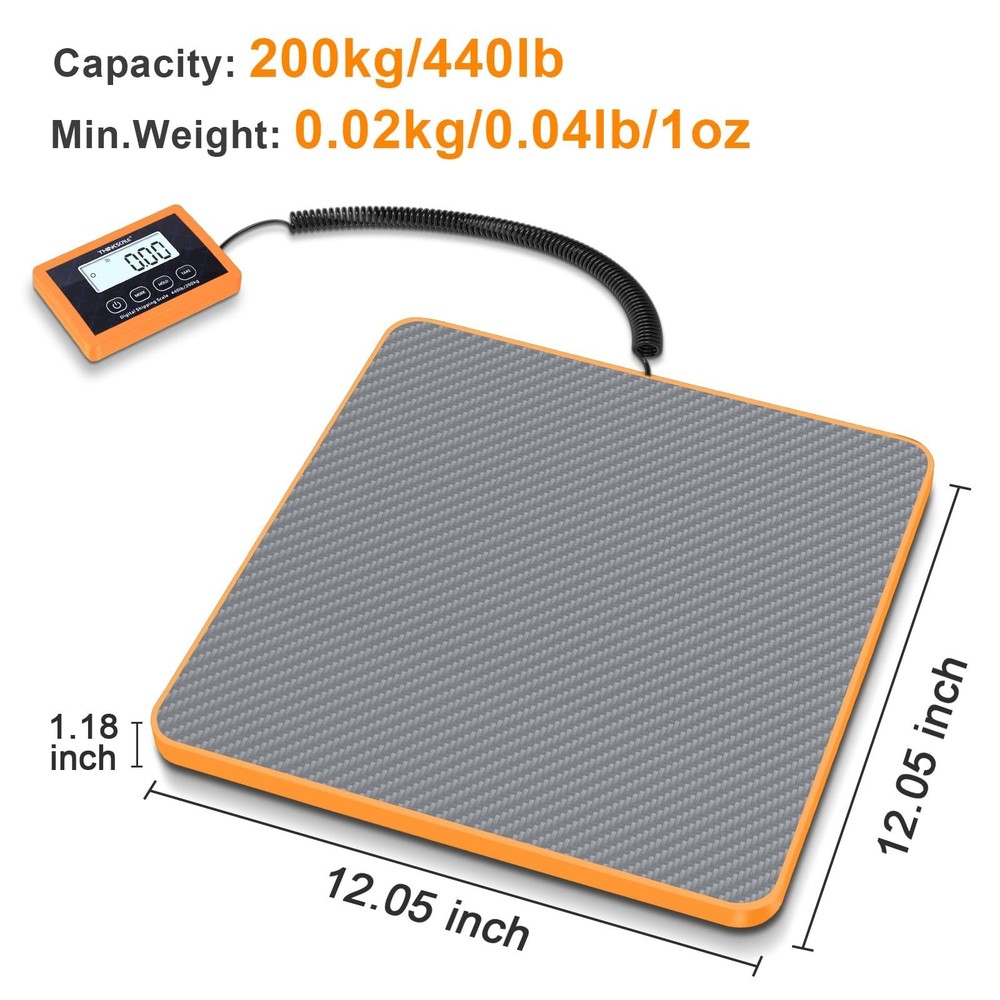 THINKSCALE Shipping Scale, 10g Precision Postal Scale - 440lb Capacity, Light...
