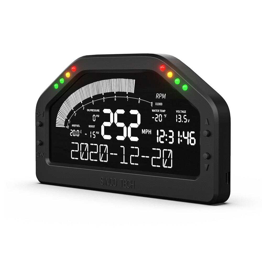 DO922 Sinco Tech Dashboard Sensor KIT Race Display Bluetooth LCD Screen Gauge