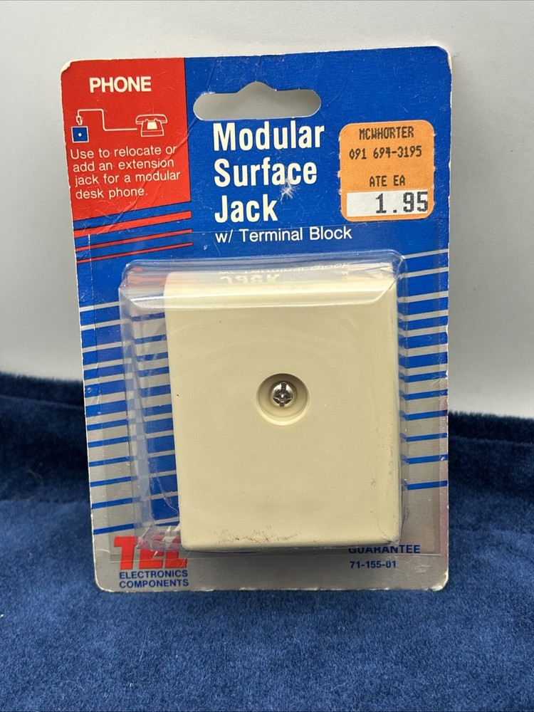 Modular Surface Jack W/ Terminal Block Phone Jack