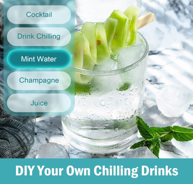 3 Pack Ice Cube Trays with Lids, Flexible Silicone Bottom for Easy Release, Stac