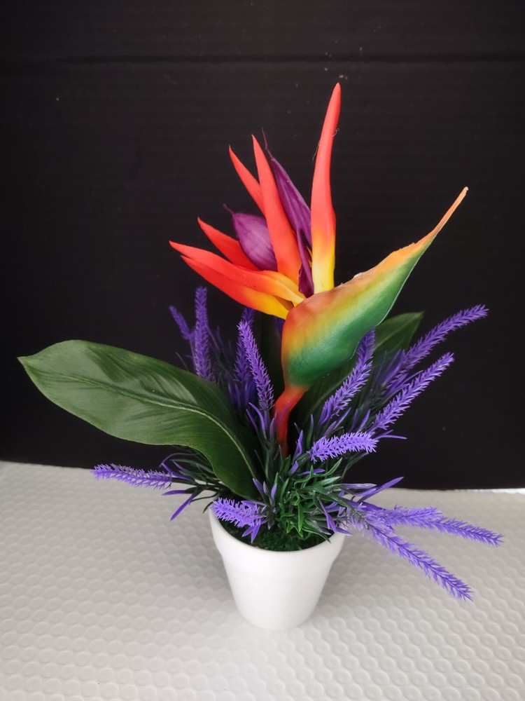 Artificial tropical table centerpiece Small
