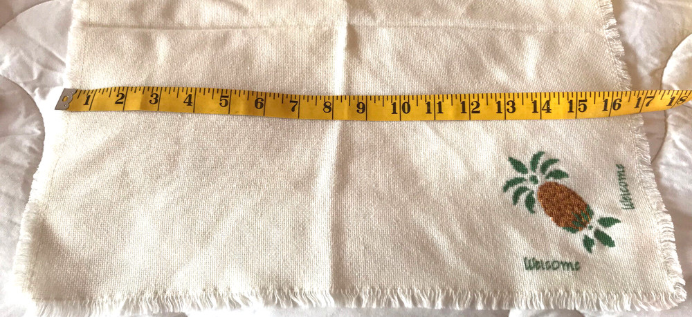 Warmer Bread/ Buns Cross Stitch 17" Square. Finished