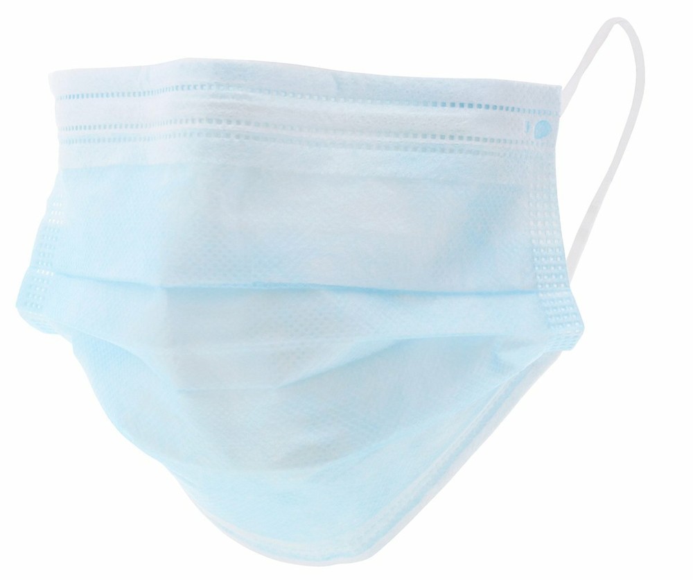Standard Ear Loops Disposable 3 Layer Face Mask 10 Pack