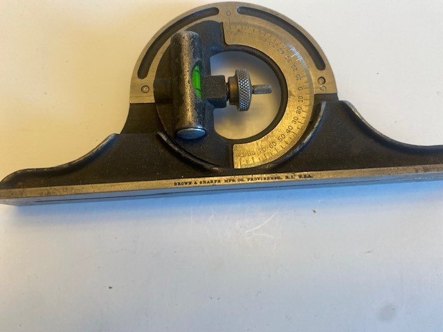 Brown and Sharpe Protractor Head