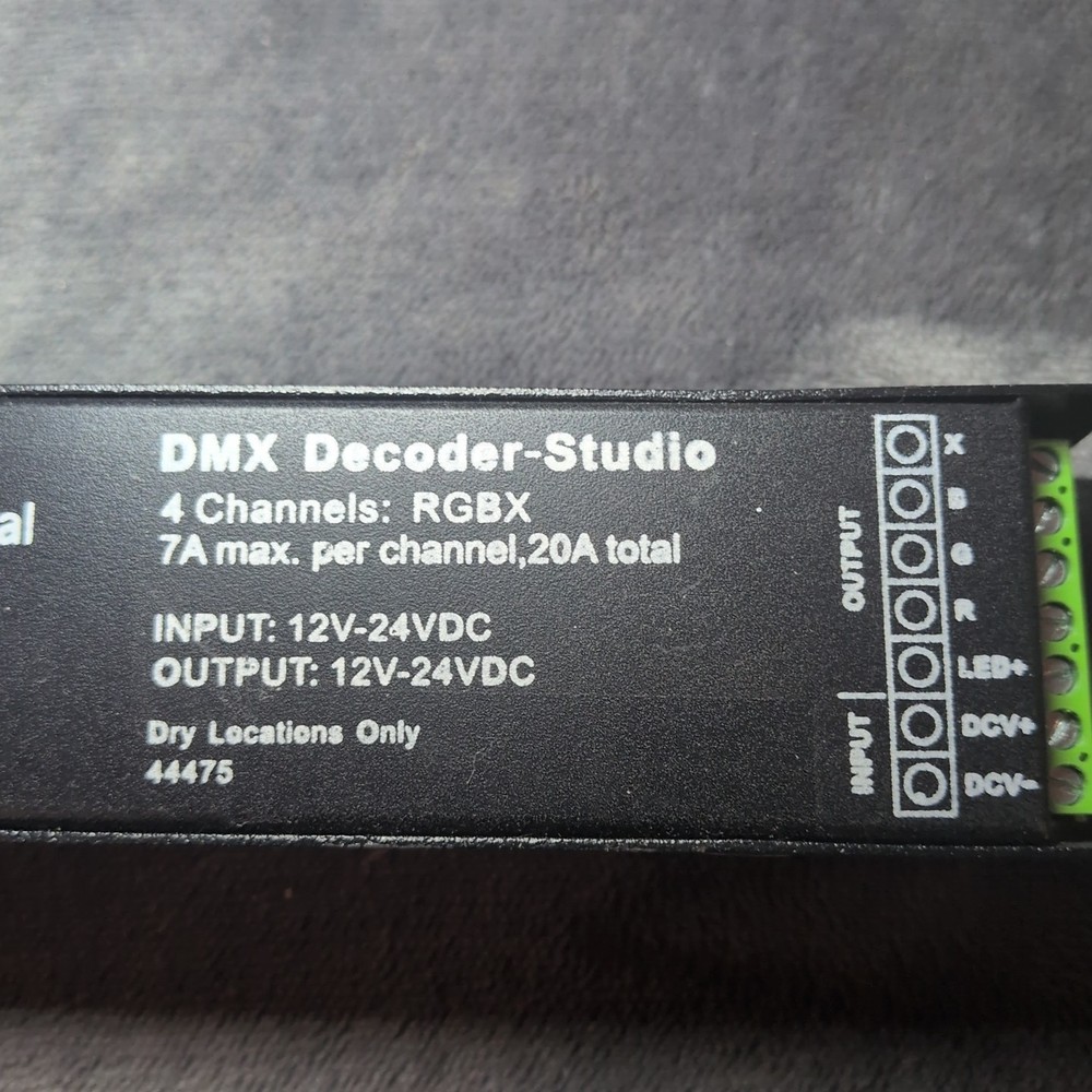 Environmental Lights DMX-4-5000 Decoder-Studio 4-Channel RGBX 5A/Channel