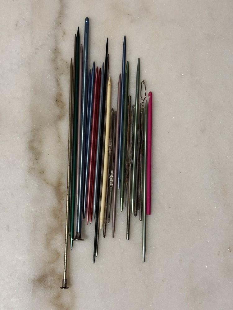 Knitting Needles metal / MIXED 26 pc