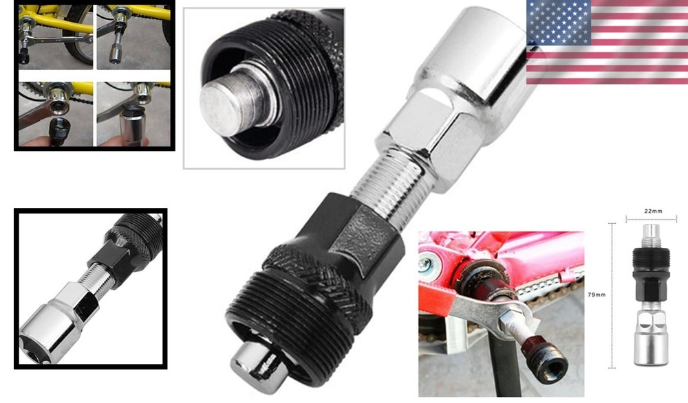 Compact Bike Crank Puller with Extended Ejector - Must-Have Tool for Bikers