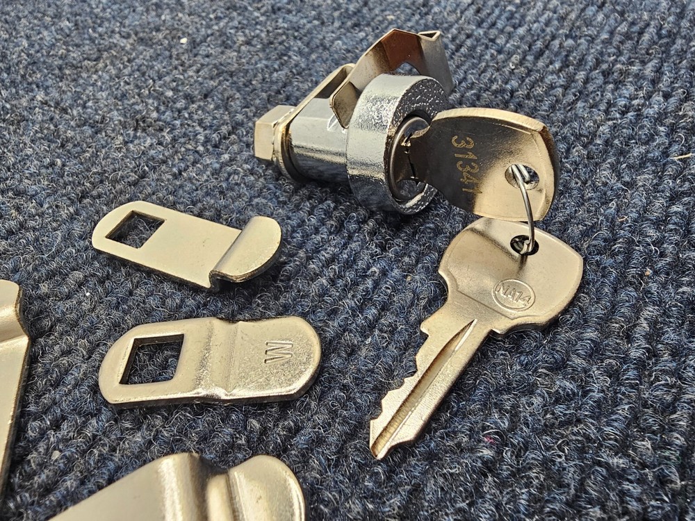( QTY 2 ) Prime-Line MP4526 : Mailbox Lock Replacement Nickel Finish