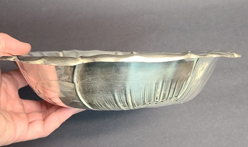 Wallace Sterling Silver Poppy Pattern 10" Bowl #123 469 Grams