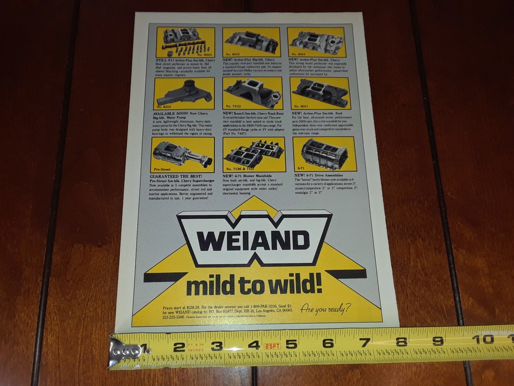 WEIAND SUPERCHARGER ORIGINAL 1989 AD