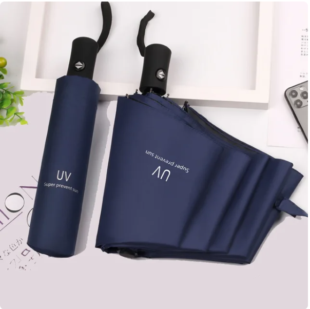 Automatic Umbrella Anti-UV Sun/Rain Windproof 3 Folding Compact Umbrella