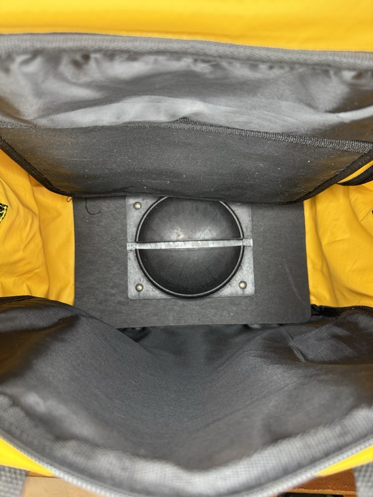 Ebonite Single Bowling Ball Bag Yellow with Shoulder Strap